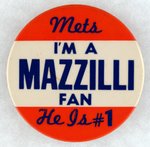 NEW YORK METS FAN CLUB MUCHINSKY BOOK PHOTO EXAMPLE BUTTON.