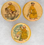 THE YELLOW KID BUTTONS 80 AND 81 DAMAGED WITH SCARCE NM #88.