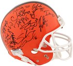 CLEVELAND BROWNS 1999 TEAM SIGNED HELMET.