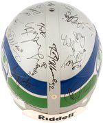 SEATTLE SEAHAWKS 1995 TEAM SIGNED FOOTBALL HELMET.