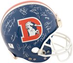 DENVER BRONCOS 1993 TEAM SIGNED FOOTBALL HELMET.