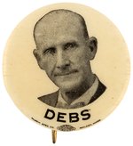 "DEBS" BOLD PORTRAIT BUTTON.