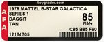 "BATTLESTAR GALACTICA SERIES 1 DAGGIT" AFA 85 NM+.