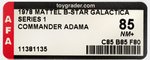 "BATTLESTAR GALACTICA SERIES 1 COMMANDER ADAMA" AFA 85 NM+.