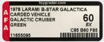 "BATTLESTAR GALACTICA GALACTIC CRUISER" AFA LOT OF 4 VARITIES.