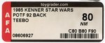 STAR WARS: POWER OF THE FORCE - TEEBO" 92 BACK AFA 80 NM.