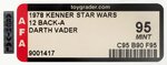 "STAR WARS - DARTH VADER" 12 BACK-A AFA 95 MINT.