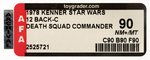 "STAR WARS - DEATH SQUAD COMMANDER" 12 BACK-C AFA 90 NM+/MT.