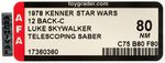 "STAR WARS - LUKE SKYWALKER" 12 BACK-C AFA 80 NM (DOUBLE-TELESCOPING).