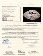 NEW ENGLAND PATRIOTS 1999 TEAM SIGNED NFL FOOTBALL.