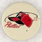 PHILADELPHIA PHILLIES LARGE LOGO MUCHINSKY BOOK PHOTO EXAMPLE BUTTON.