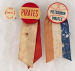 PITTSBURGH PIRATES EARLY "CLUB" BUTTON & TWO C. 1950s NAMES.
