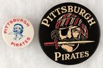 PITTSBURGH PIRATES LOT OF TWO LOGO MUCHINSKY BOOK PHOTO EXAMPLE BUTTONS.
