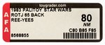 PALITOY "STAR WARS: RETURN OF THE JEDI - REE-YEES" AFA 80 NM.