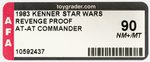 "STAR WARS: REVENGE OF THE JEDI - AT-AT COMMANDER" PROOF CARD AFA 90 NM+/MT.