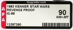 "STAR WARS: REVENGE OF THE JEDI - IG-88" PROOF CARD AFA 90 NM+/MT.