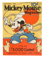 "MICKEY MOUSE MAGAZINE" VOLUME 1, NO. 2 OCTOBER 1935.