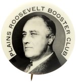 "PLAINS ROOSEVELT BOOSTER CLUB" REAL PHOTO BUTTON HAKE #2056.