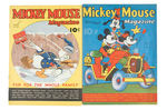 "MICKEY MOUSE MAGAZINE" PAIR.