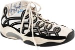 JERRY STACKHOUSE GAME USED SIGNED SNEAKERS.