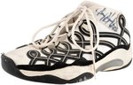 JERRY STACKHOUSE GAME USED SIGNED SNEAKERS.