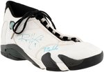 RON HARPER GAME USED SIGNED JORDAN XIV SNEAKERS.