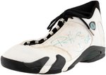 RON HARPER GAME USED SIGNED JORDAN XIV SNEAKERS.