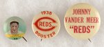 CINCINNATI REDS LOT OF THREE BUTTONS FROM THE 1930S.