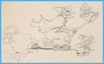 SILLY SYMPHONIES - BABES IN THE WOOD PRODUCTION DRAWING.