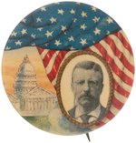 LARGE ROOSEVELT US CAPITOL BUTTON UNLISTED IN HAKE.