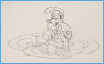 MICKEY'S CIRCUS PRODUCTION DRAWING TRIO FEATURING MICKEY MOUSE AND DONALD DUCK.