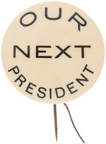 "McKINLEY OUR NEXT PRESIDENT" RARE MECHANICAL BUTTON.