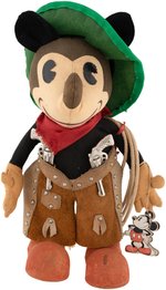 MICKEY MOUSE AS COWBOY KNICKERBOCKER DOLL (SIZE VARIETY).