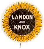 "LANDON AND KNOX" BOLD SUNFLOWER MOTIF BUTTON HAKE #2012.