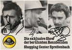 FORMULA 1 DRIVERS MULTI0SIGNED LOTUS PROMOTIONAL CARD.