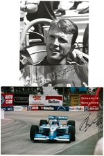 INDY RACECAR DRIVERS SIGNED PHOTO PAIR.