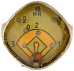 KELLOGG'S  MECHANICAL BASEBALL GAME PREMIUM RING FROM 1949.