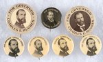 SEVEN NEW YORK HUGHES FOR GOVERNOR PORTRAIT BUTTONS.