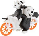 HALLOWEEN WITCH ON MOTORCYCLE (RARE COLOR VARIETY).