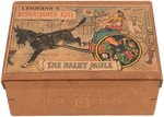 LEHMANN "THE BALKY MULE" BOXED WIND-UP CLOWN CART.