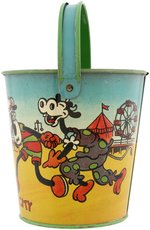 MICKEY MOUSE & FRIENDS RARE "ATLANTIC CITY" SMALL SAND PAIL.