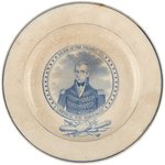 WILLIAM HENRY HARRISON PORTRAIT PLATE BY JAMES TAMS & CO.