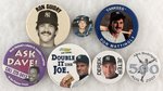 NEW YORK YANKEES LOT OF SEVEN PLAYERS BUTTONS.