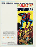 "THE AMAZING SPIDERMAN" AURORA MODEL KIT PROMOTIONAL RETAILER'S SHEET.