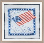 HARRISON/MORTON SILK AMERICAN FLAG BANDANA.