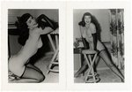 BETTIE PAGE NUDE PIN-UP PHOTO SET.