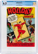 "HOLIDAY COMICS" #1 FAWCETT 1942 CGC 6.5 FINE+.