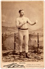 BOXING LEGEND JOHN L. SULLIVAN CABINET PHOTO.