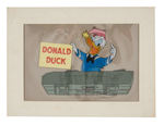 "DONALD DUCK" CEL SOLD AT THE ART CORNER, DISNEYLAND.