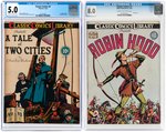 CLASSICS ILLUSTRATED GIFT BOX SERIES B WITH CGC GRADED ISSUES.